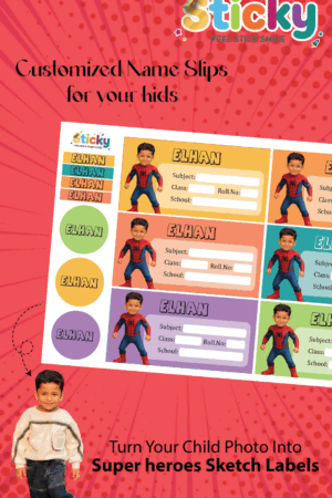 Personalised Superhero Labels