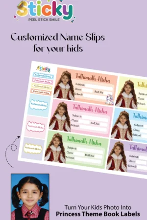 Customised AI Name Labels With Kids In Their Dream Character