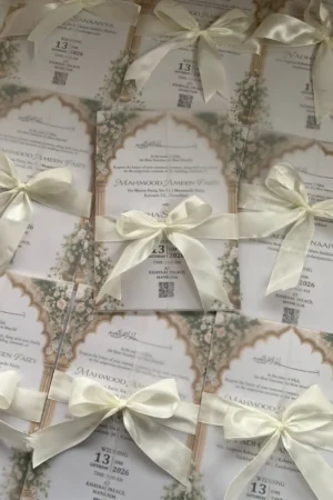 Digital card with buttersheet  and bow